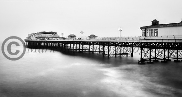 Cromer pier in monochrome