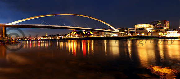 Night falls over Maastricht