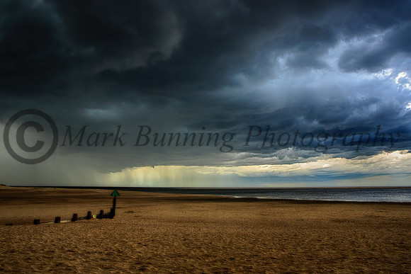 Storm clouds over Wells beach